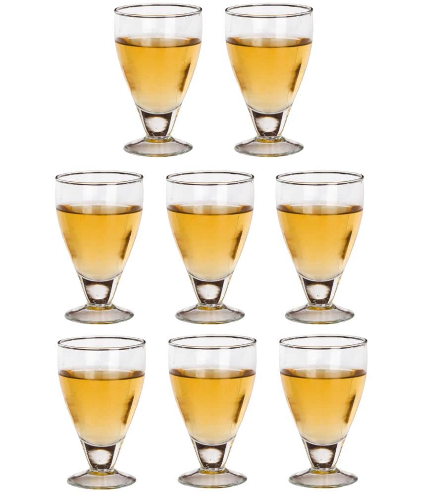 Afast Wine  Glasses Set,  250 ML - (Pack Of 8)