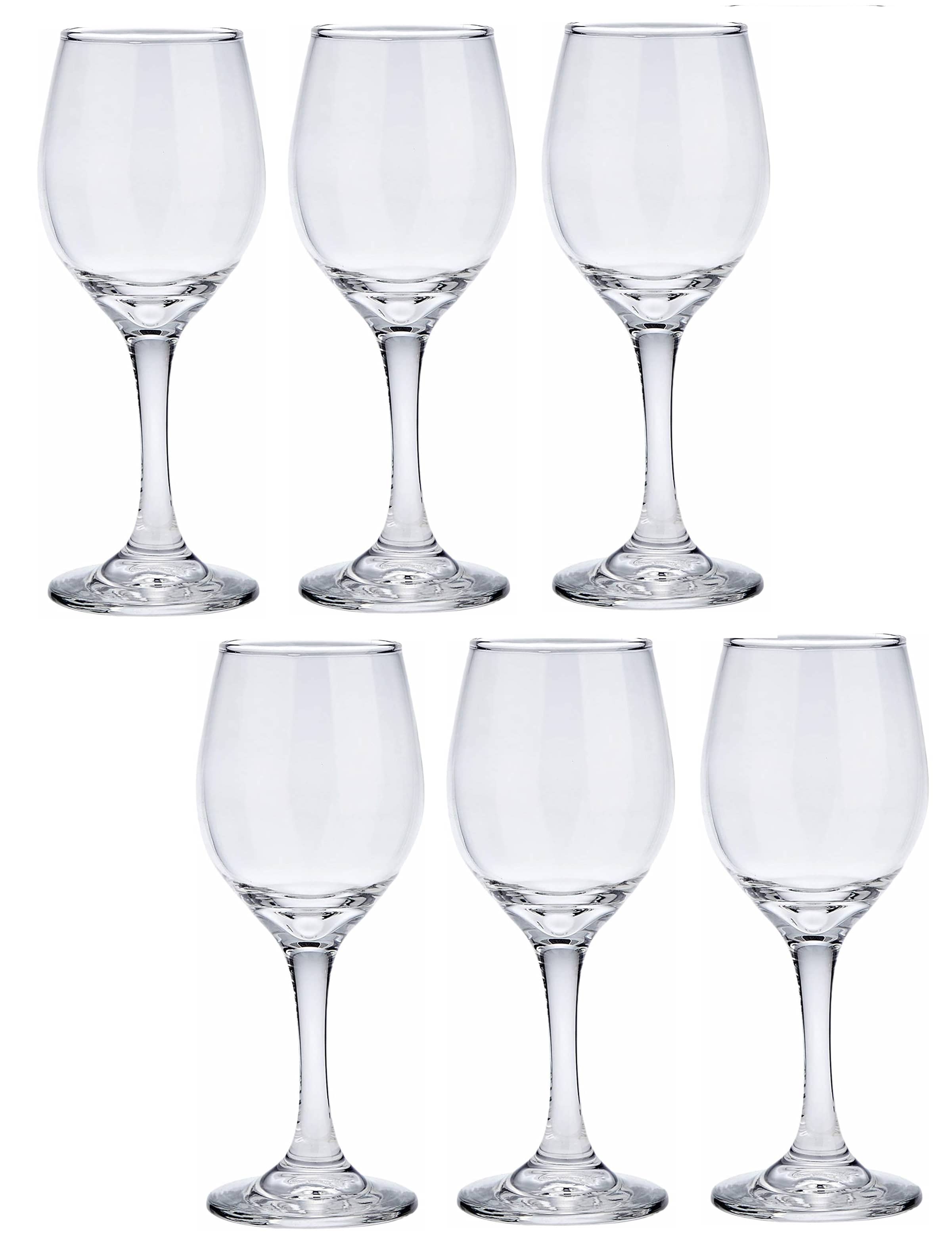 Afast Wine  Glasses Set,  250 ML - (Pack Of 6)