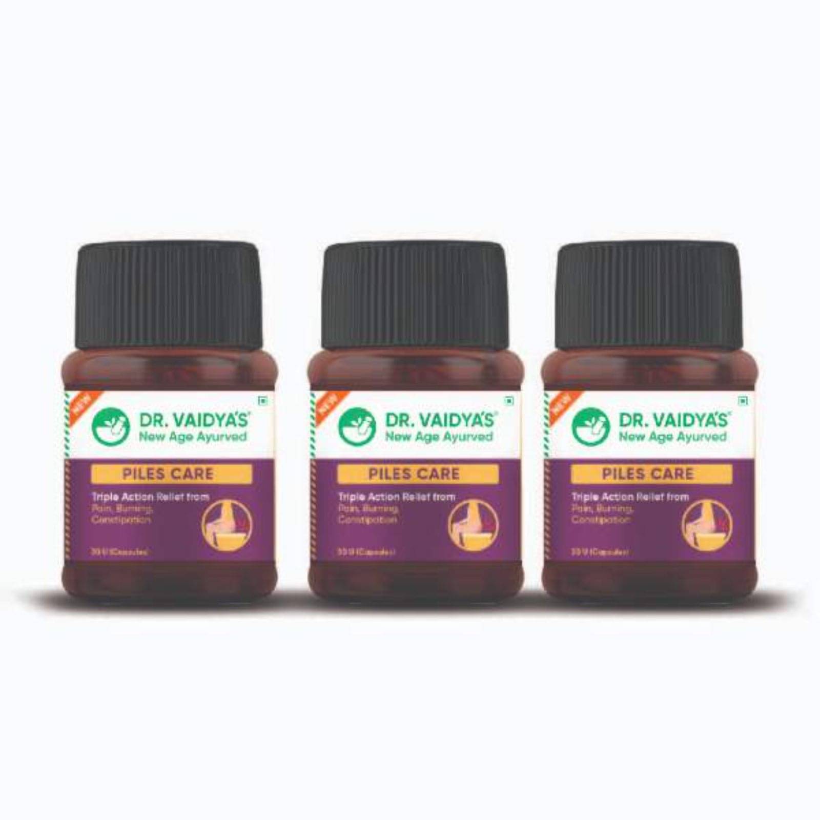 Dr Vaidya'S Piles Care-Ayurvedic Pills | (30 Capsules Each) (Pack of 3) Dr Vaidya'S Piles Care-Ayurvedic Pills | (30 Capsules Each) (Pack of 3)