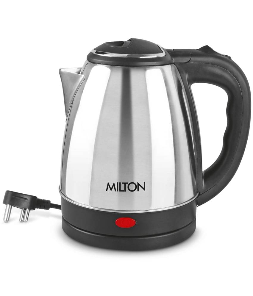 Milton Go Electro 1.2 Stainless Steel Electric Kettle, 1 Piece, 1200 ml, Silver | Power Indicator | 1500 Watts | Auto Cut-off | Detachable 360 Degree Connector | Boiler for Water     			Milton Go Electro 1.2 Stainless Steel Electric Kettle, 1 Piece, 1200 ml, Silver | Power Indicator | 1500 Watts | Auto Cut-off | Detachable 360 Degree Connector | Boiler for Water