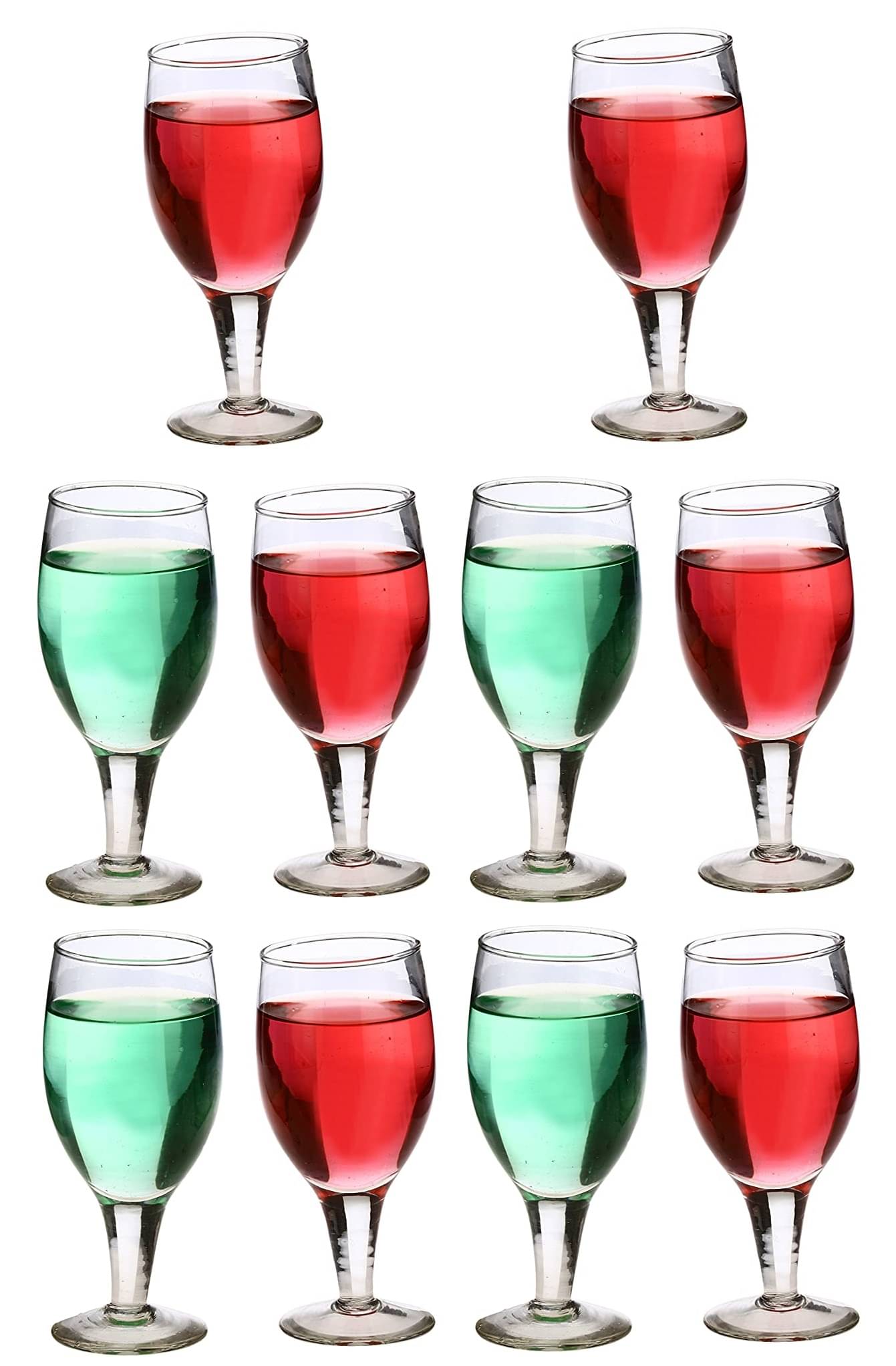     			Somil Wine  Glasses Set,  180 ML - (Pack Of 10)