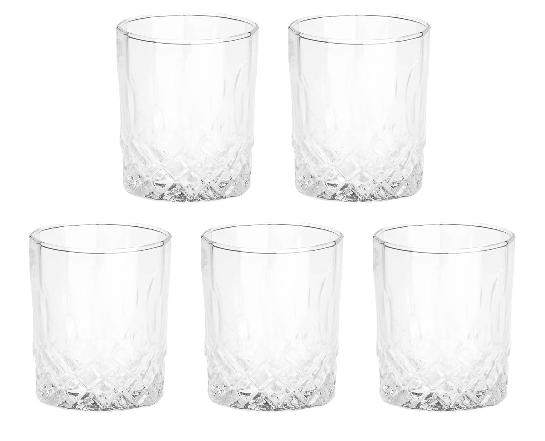     			Somil Whisky  Glasses Set,  200 ML - (Pack Of 5)
