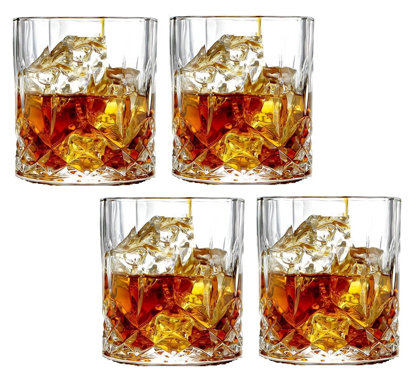 Somil Whisky  Glasses Set,  200 ML - (Pack Of 4)