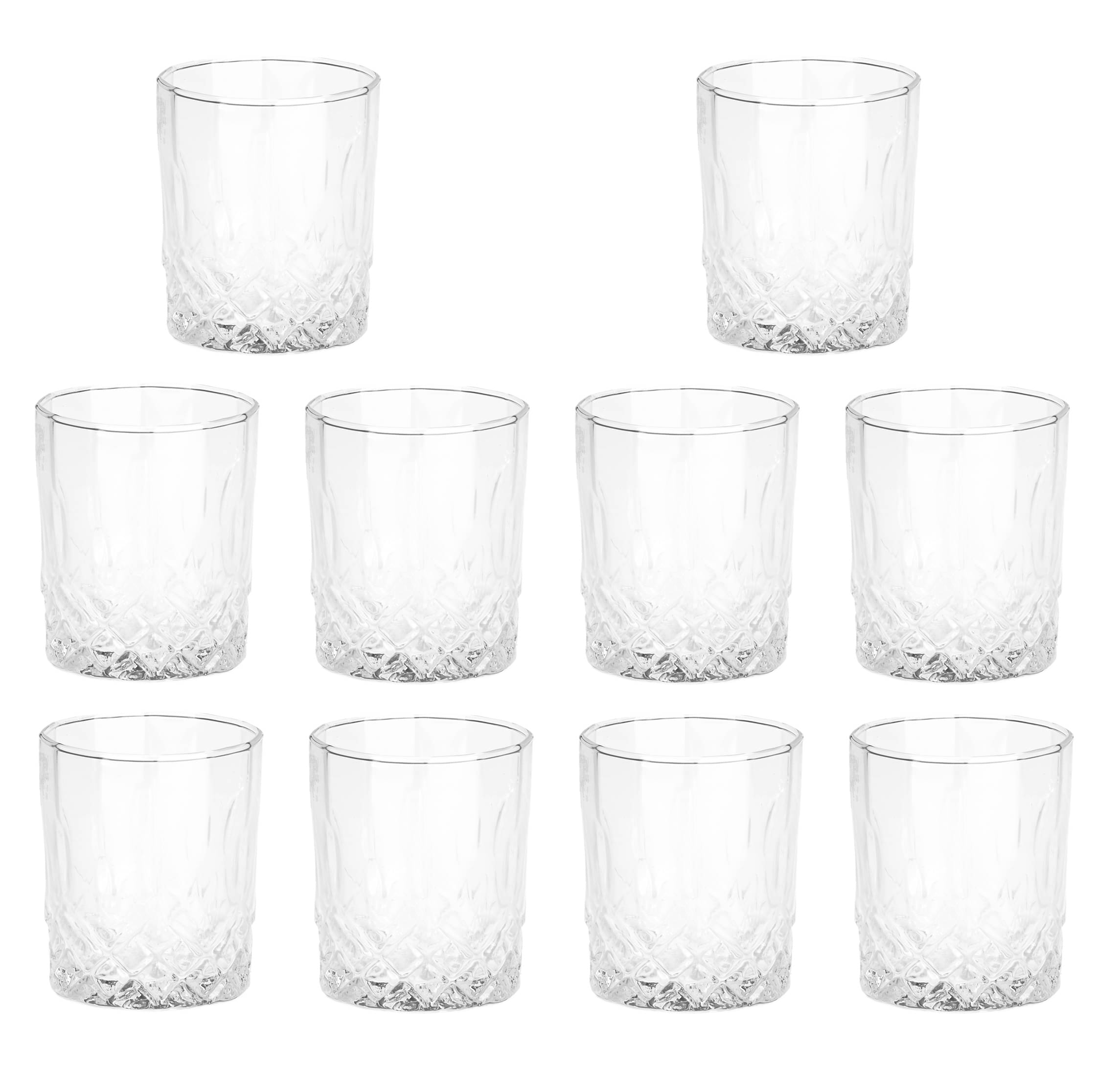     			Somil Whisky  Glasses Set,  200 ML - (Pack Of 10)