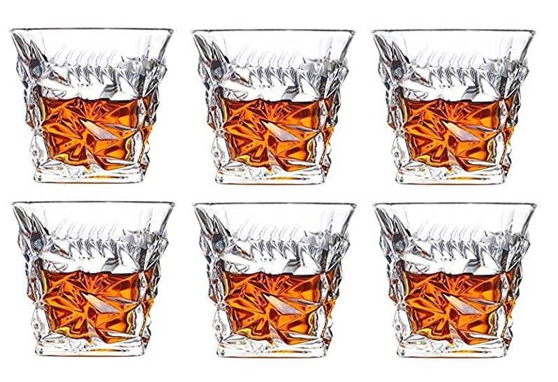     			Somil Whisky  Glasses Set,  250 ML - (Pack Of 6)