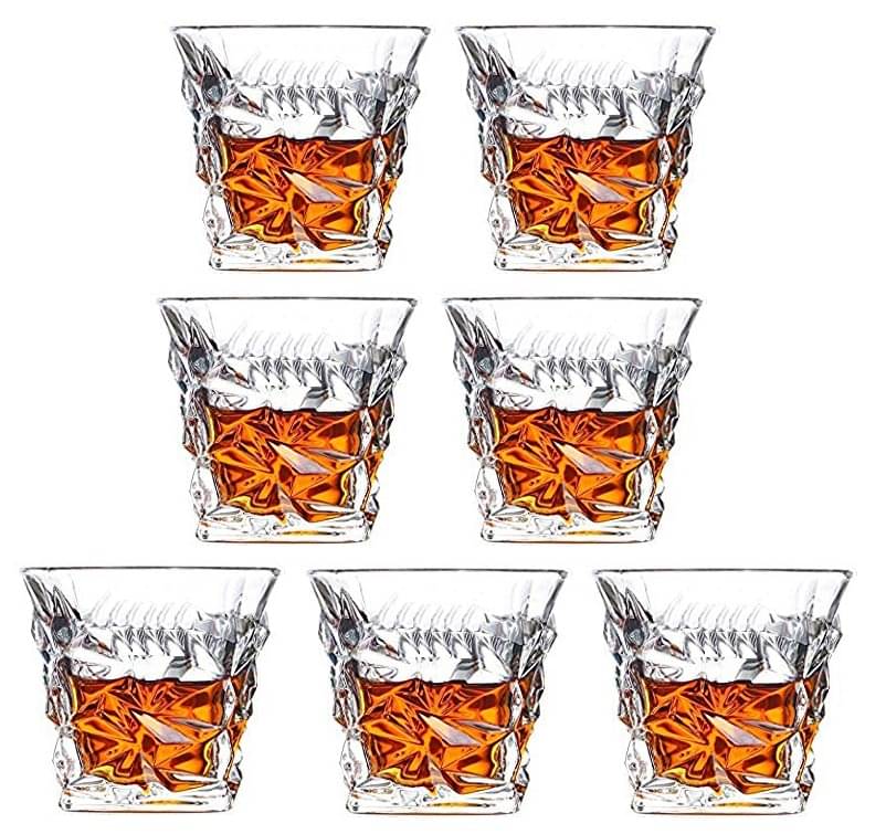     			Somil Whisky  Glasses Set,  250 ML - (Pack Of 7)
