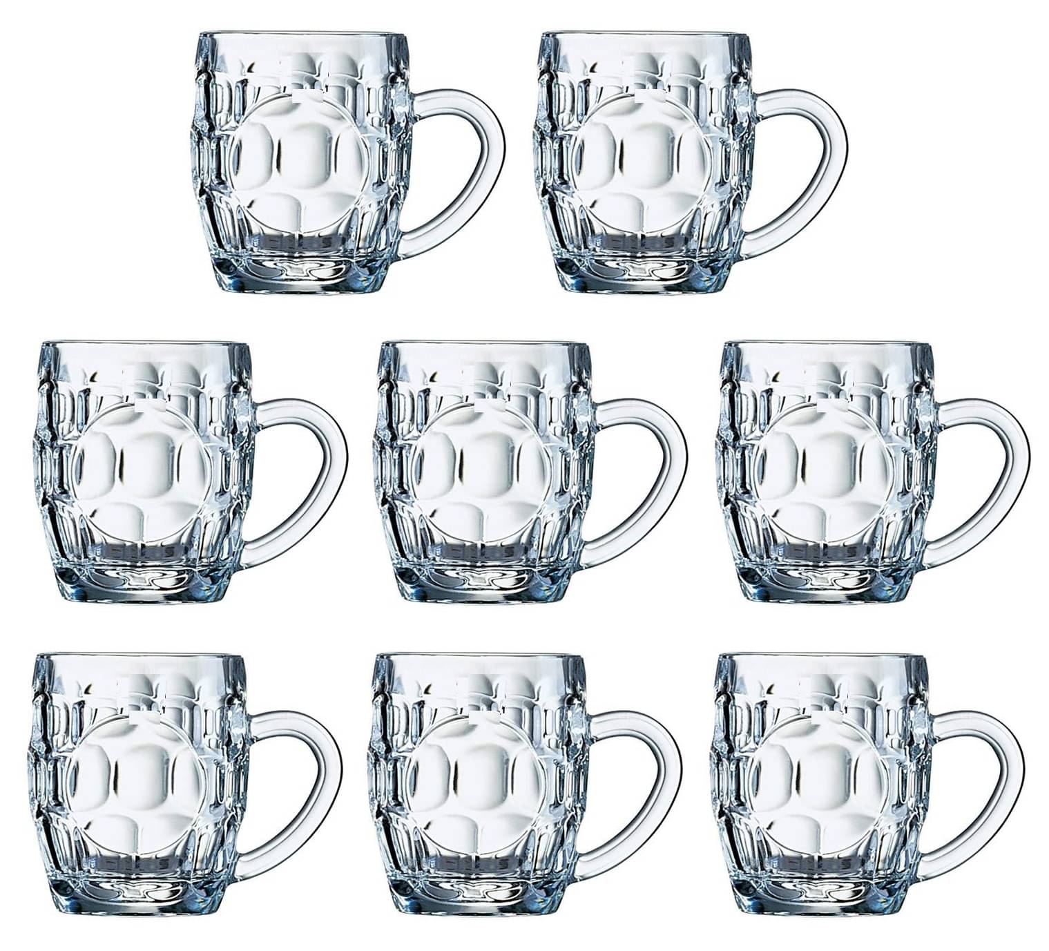     			Somil Beer Mug Glasses Set,  550 ML - (Pack Of 8)