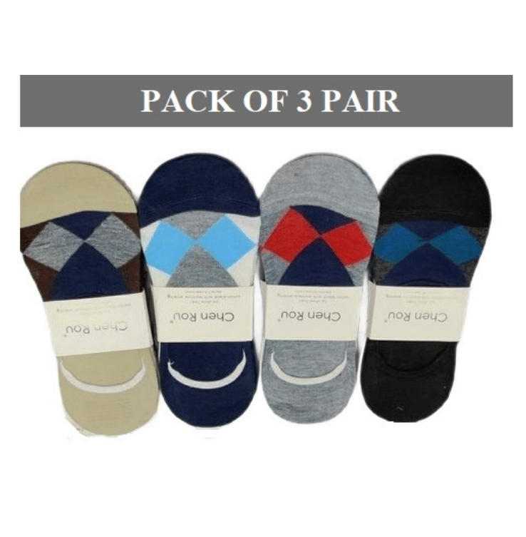     			DAYAKU Unisex Multicolor Blend Solid Anti-Skid Ankle Length Socks ( Pack of 3 )