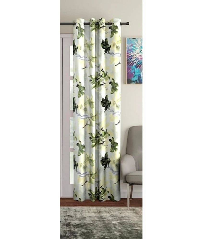     			GCPL Single Door Semi-Transparent Eyelet Net Multi Color Curtains ( 214 x 122 cm )