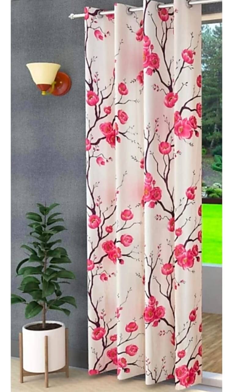     			GCPL Single Window Semi-Transparent Eyelet Net Multi Color Curtains ( 152 x 122 cm )