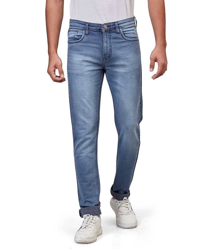 HJ HASASI Blue Regular Fit Jeans - Jeans | Buy online on ZillyBuy