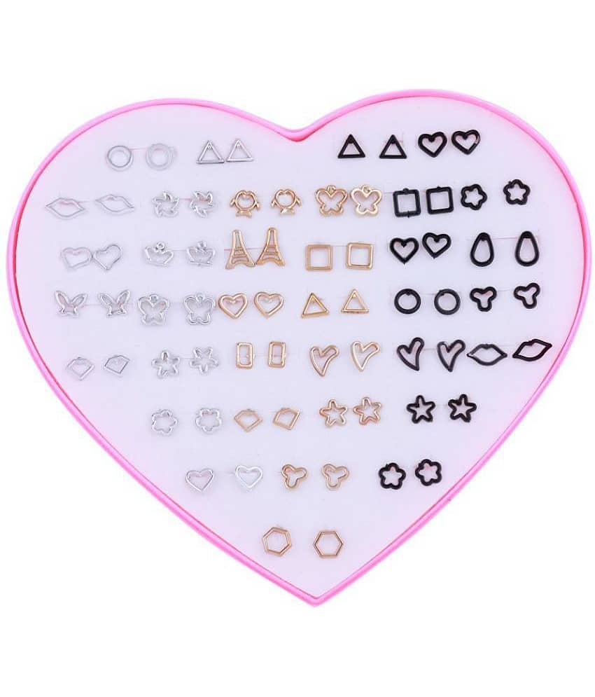 Stud Earring Stylish Multicolor Multi Designe Set Of 36 Earrings for girls - Earrings | Buy online on ZillyBuy