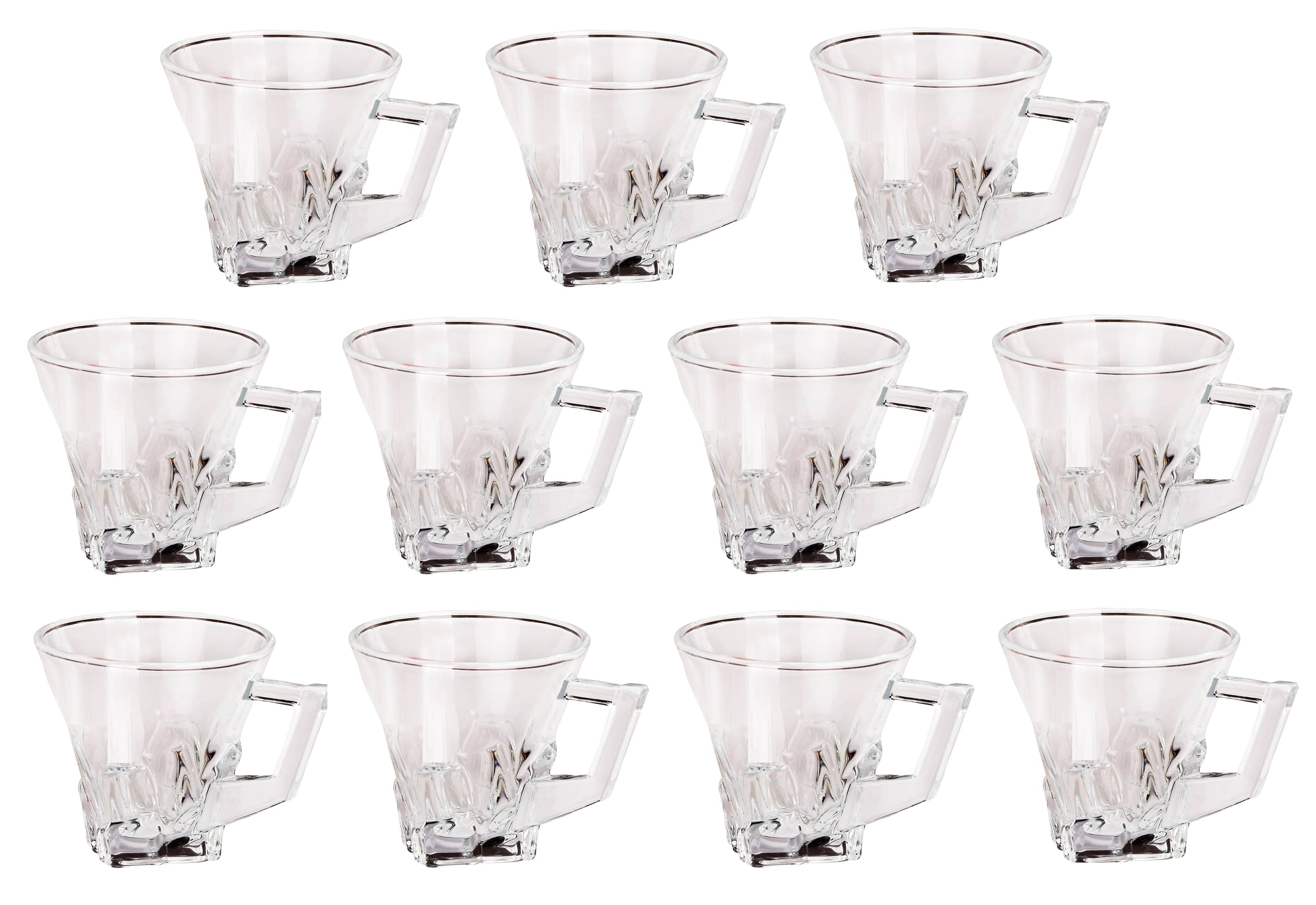     			AFAST Glass Serving Coffee And Double Walled Tea Cup 11 Pcs 130 ml