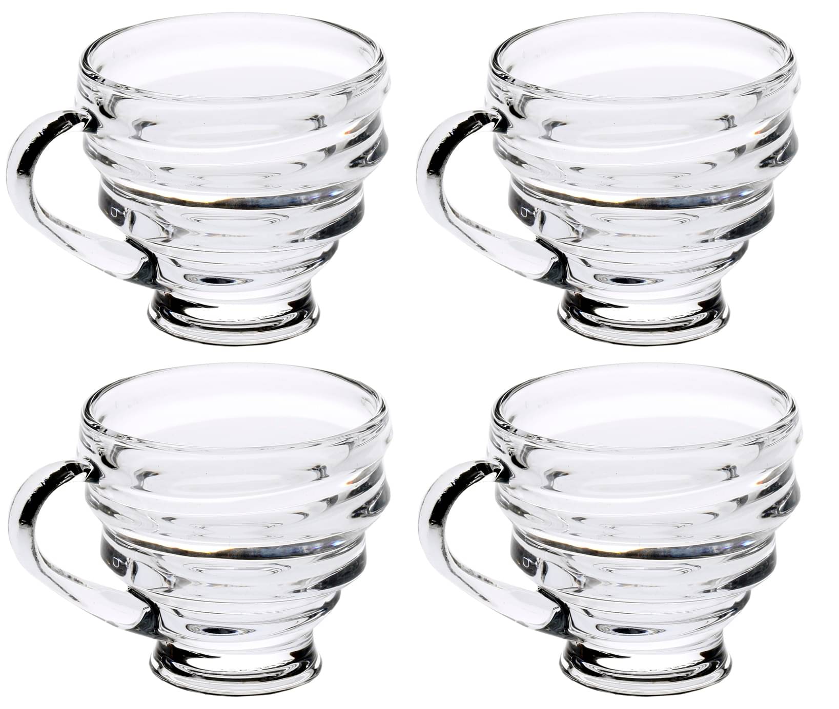    			AFAST Glass Serving Coffee And Double Walled Tea Cup 4 Pcs 100 ml
