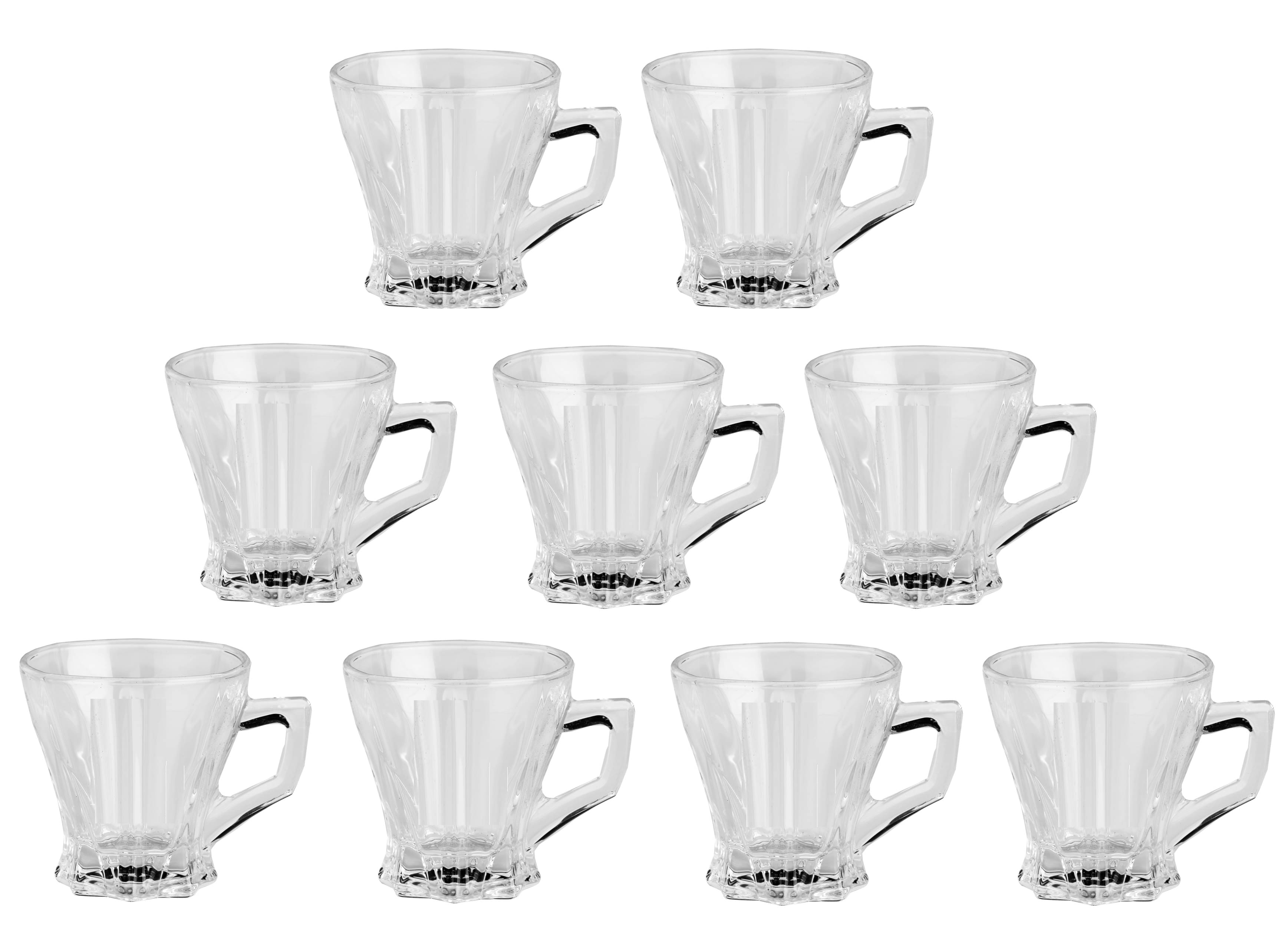     			AFAST Glass Serving Coffee And Double Walled Tea Cup 9 Pcs 100 ml
