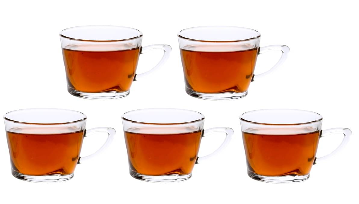     			AFAST Glass Serving Coffee And Double Walled Tea Cup 5 Pcs 160 ml