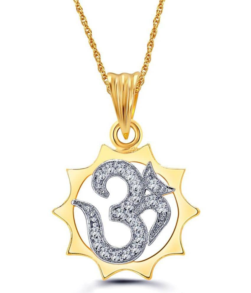 Vighnaharta OM Gold Alloy Traditional Pendant Without Chain For Men - Jewellery Sets | Buy online on ZillyBuy