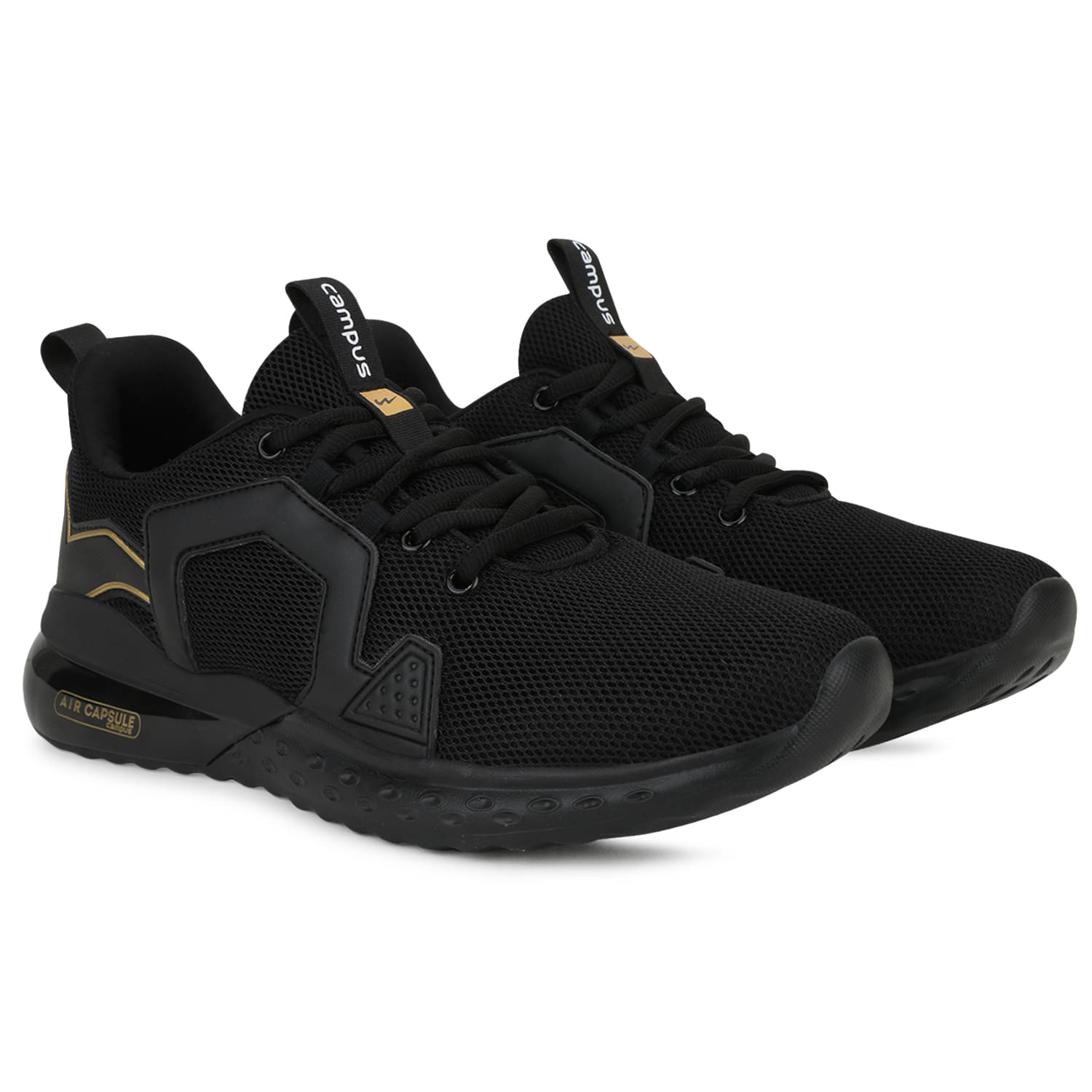     			Campus PATRIK PRO Black Running Shoes