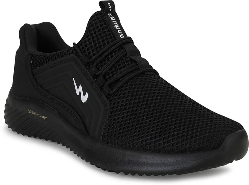     			Campus TYSON PRO Black Running Shoes