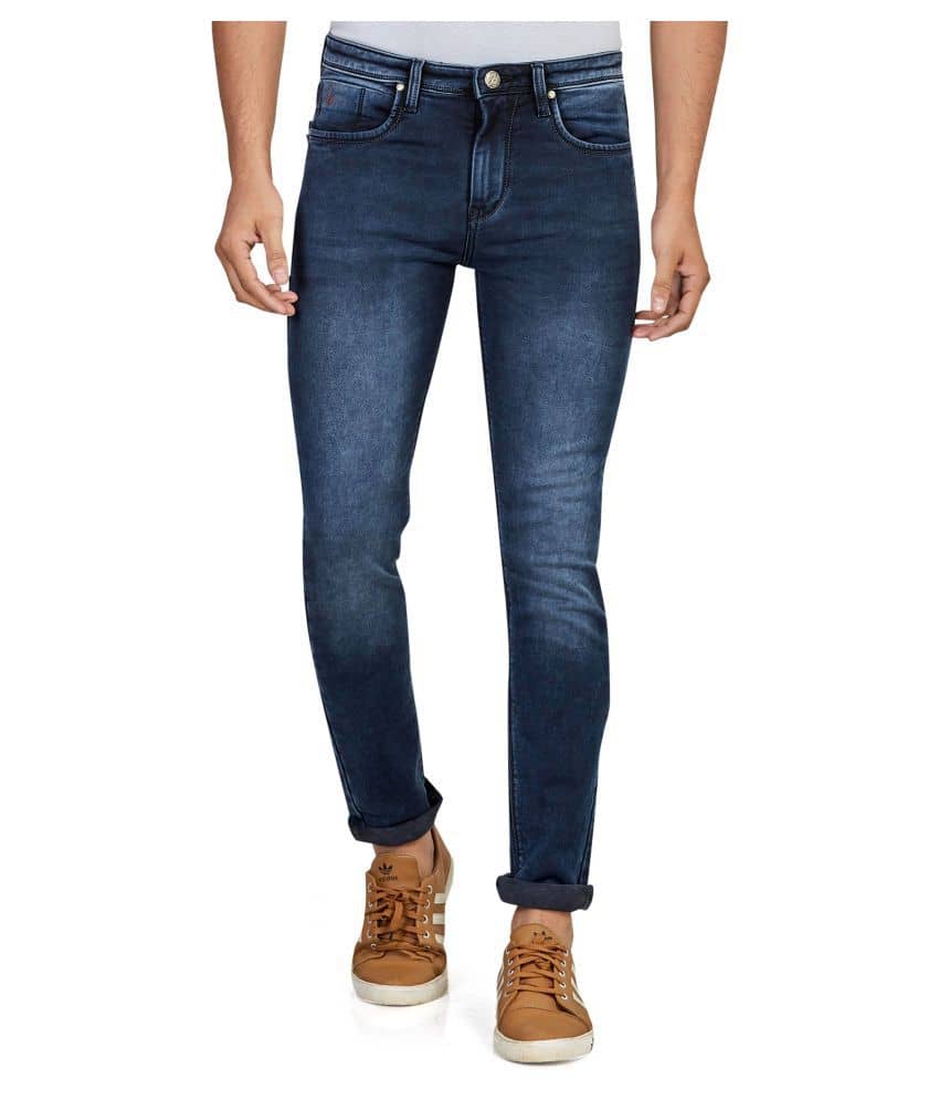 HJ HASASI Blue Skinny Fit Jeans - Jeans | Buy online on ZillyBuy