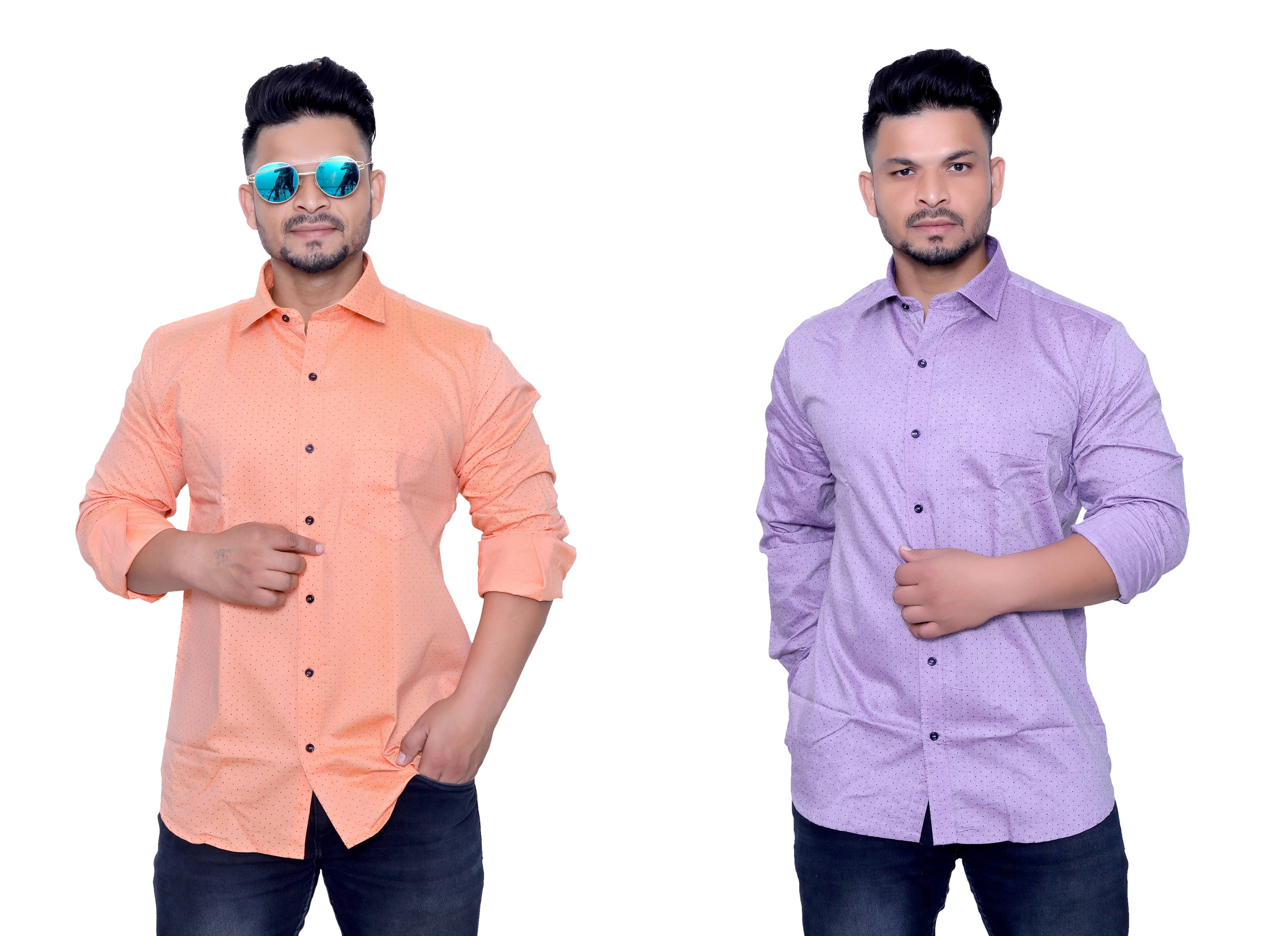 Aish N Ridh 100 Percent Cotton Regular Fit Solids Men's Casual Shirt - Multi ( Pack of 1 )