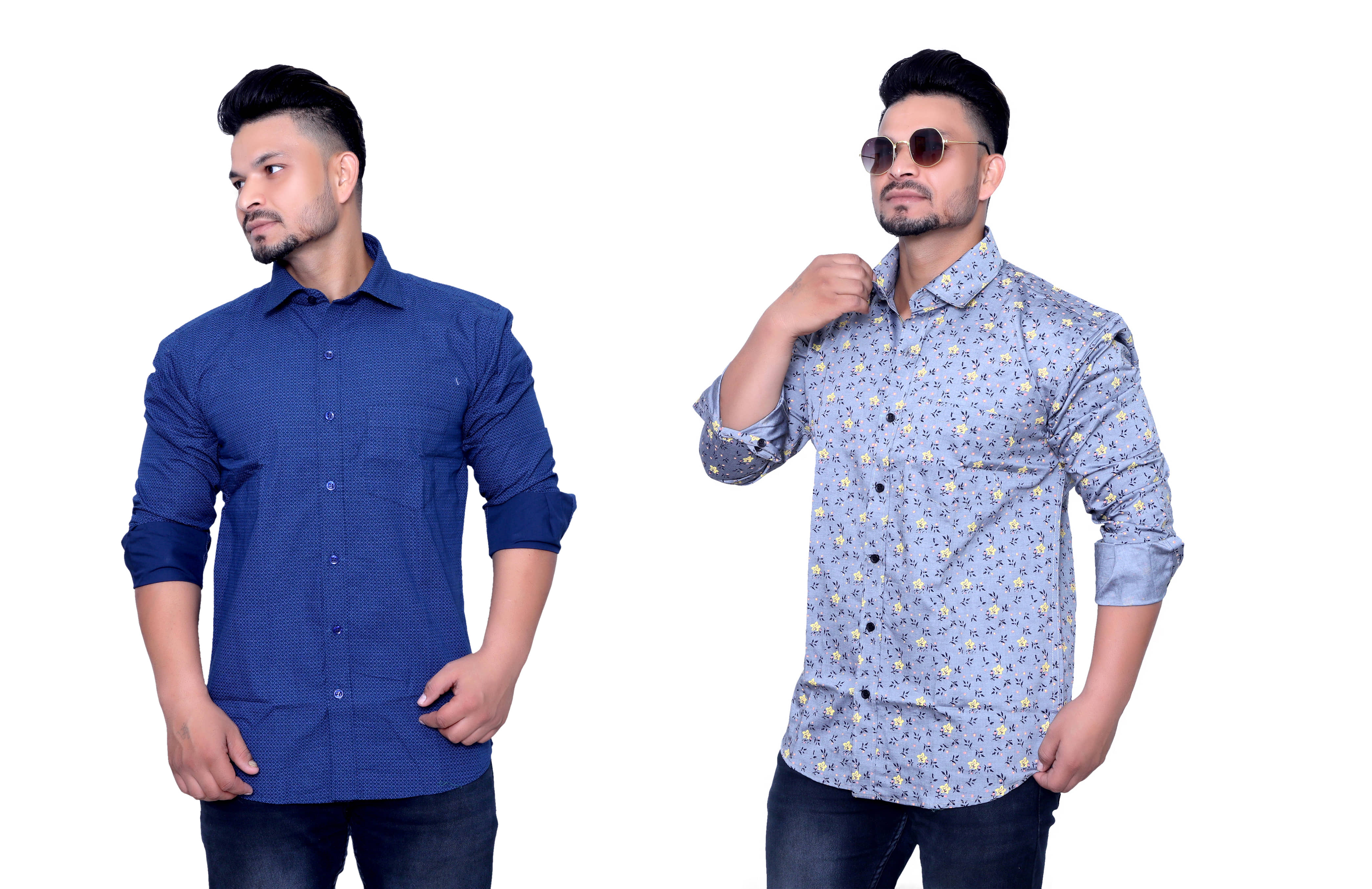Aish N Ridh Cotton Regular Fit Printed Men's Casual Shirt - Multi ( Pack of 1 )