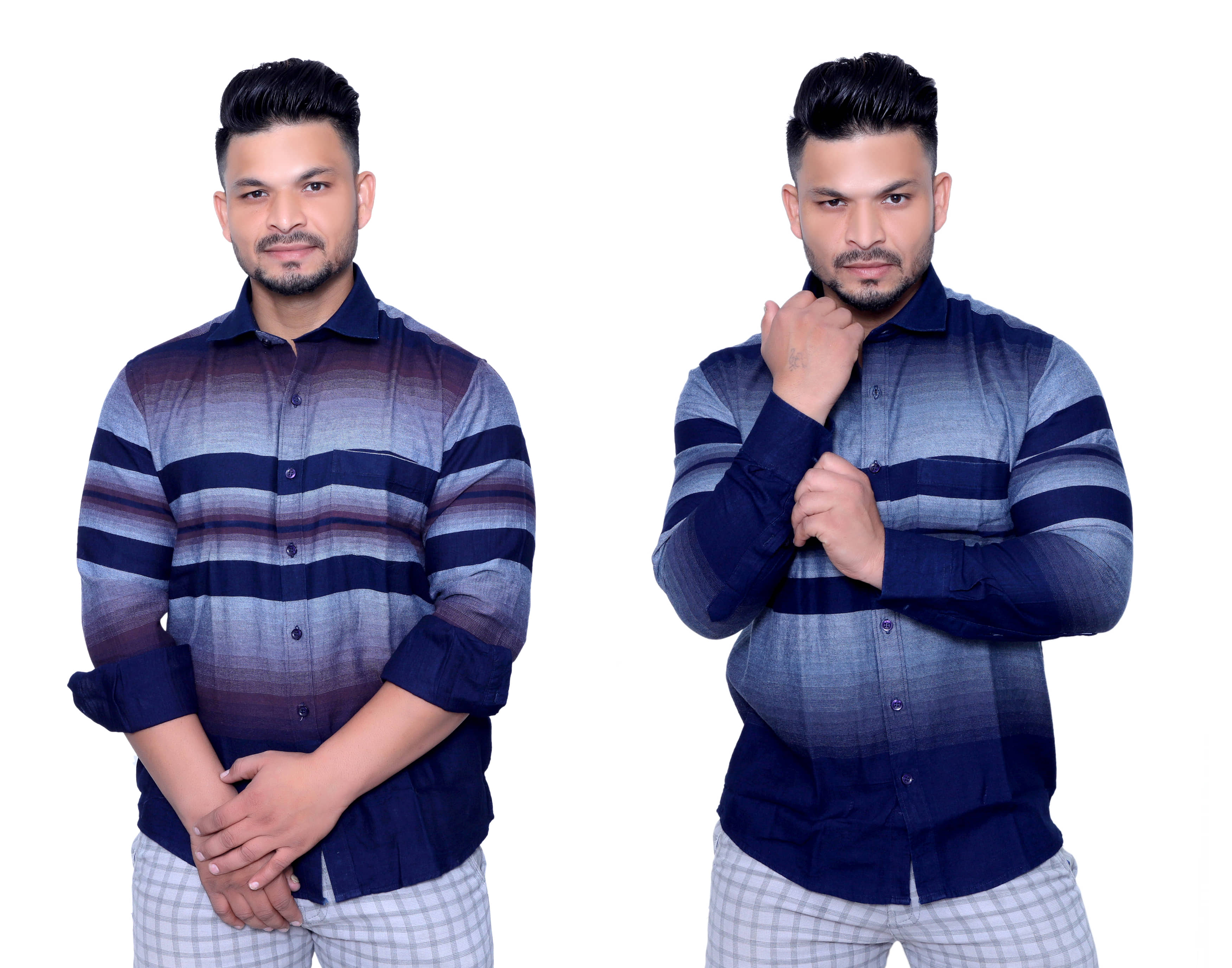 Aish N Ridh Cotton Regular Fit Colorblock Men's Casual Shirt - Multi ( Pack of 1 )