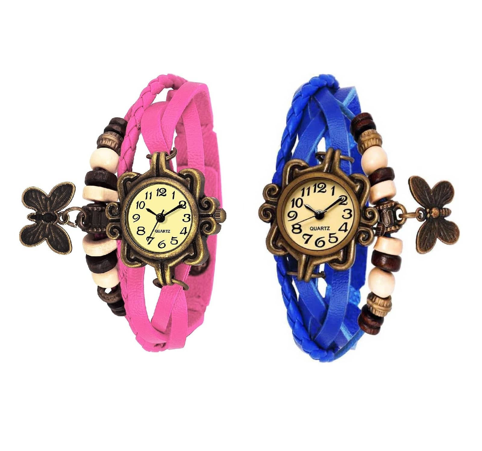 DECLASSE Leather Round Womens Watch