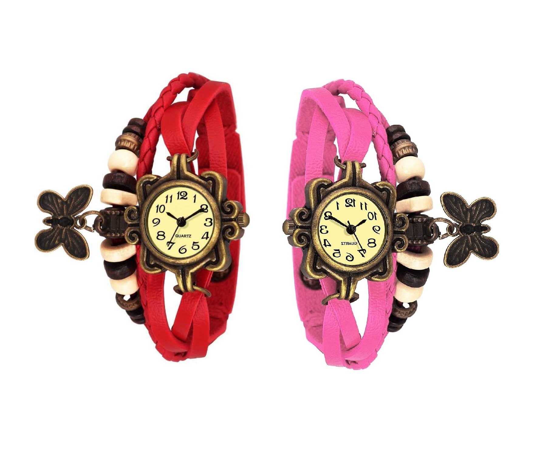 DECLASSE Leather Round Womens Watch