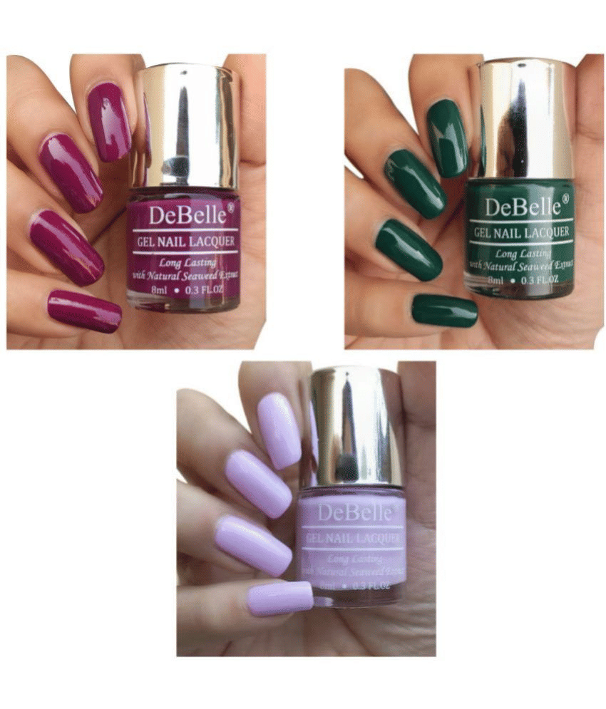 DeBelle Multi Glossy Nail Polish 24 ( Pack of 3 )