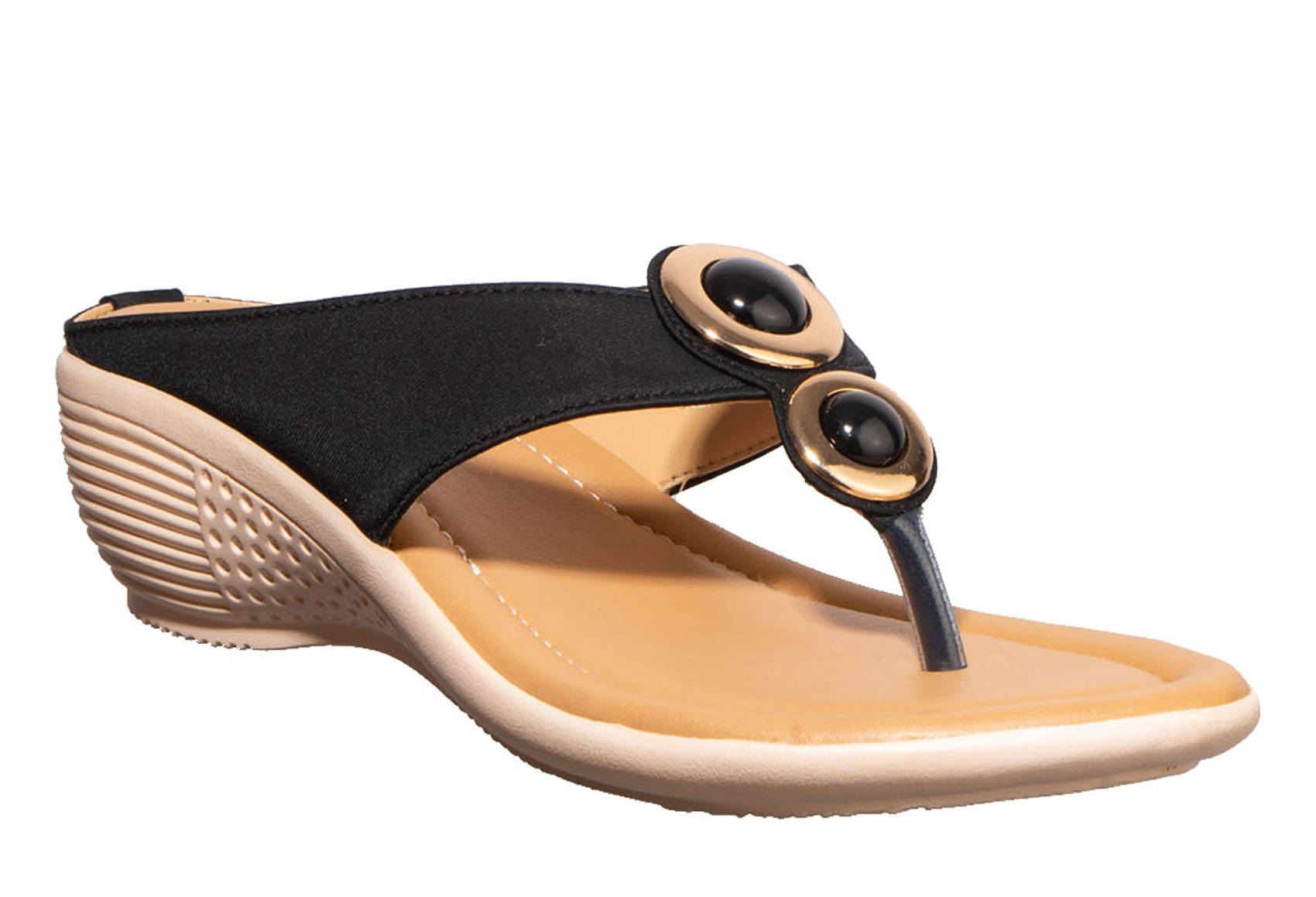     			KHADIM Black Flats