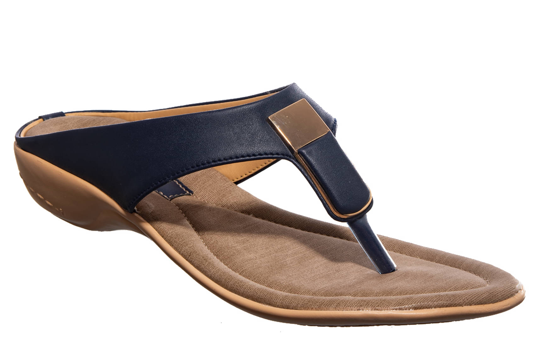     			KHADIM Navy Flats