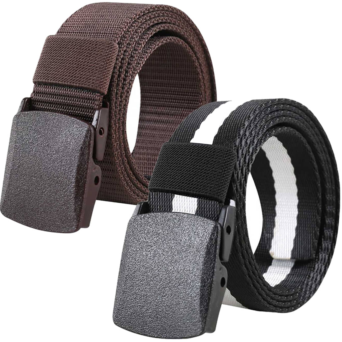 SUNSHOPPING Multi Nylon Casual Belt Pack of 1