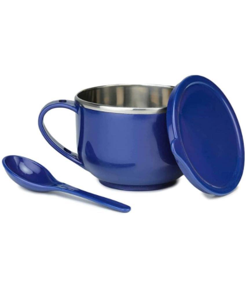     			Blooms Mall Maggi Noodles & Soup Bowl with Spoon BLUE Soup Bowl 1PCS