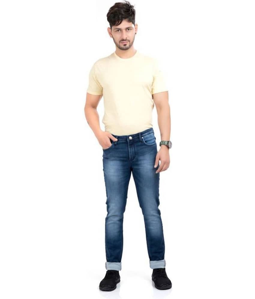 HJ HASASI Blue Regular Fit Jeans - Jeans | Buy online on ZillyBuy
