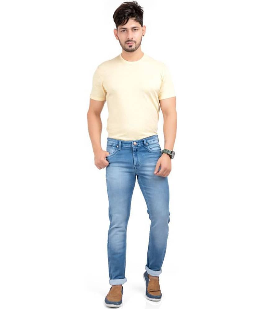 HJ HASASI Blue Regular Fit Jeans - Jeans | Buy online on ZillyBuy