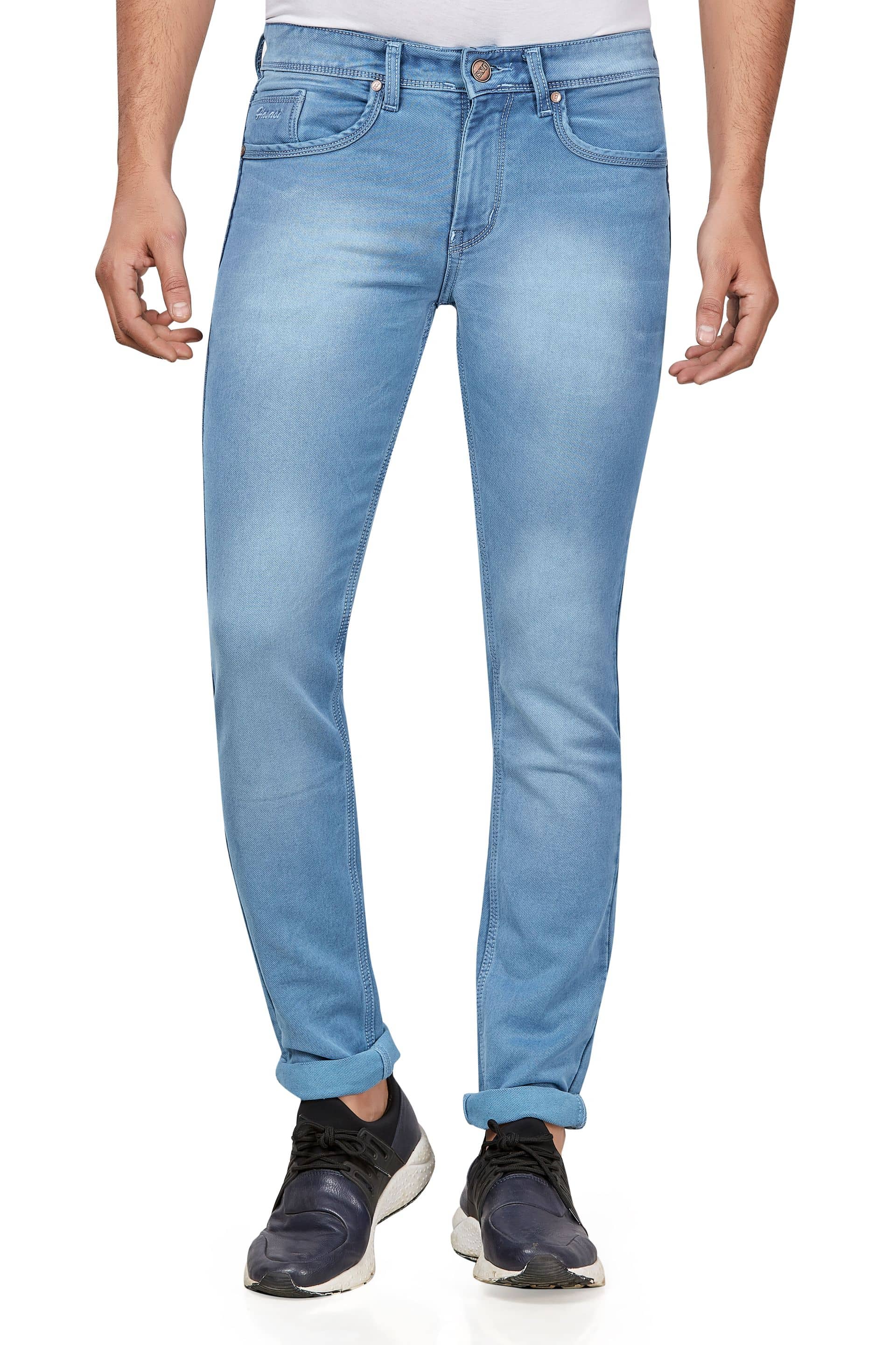 HJ HASASI Blue Regular Fit Jeans - Jeans | Buy online on ZillyBuy