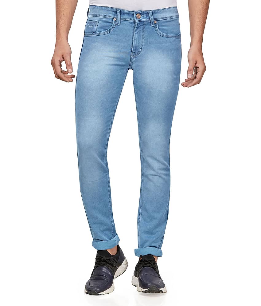 HJ HASASI Blue Regular Fit Jeans - Jeans | Buy online on ZillyBuy
