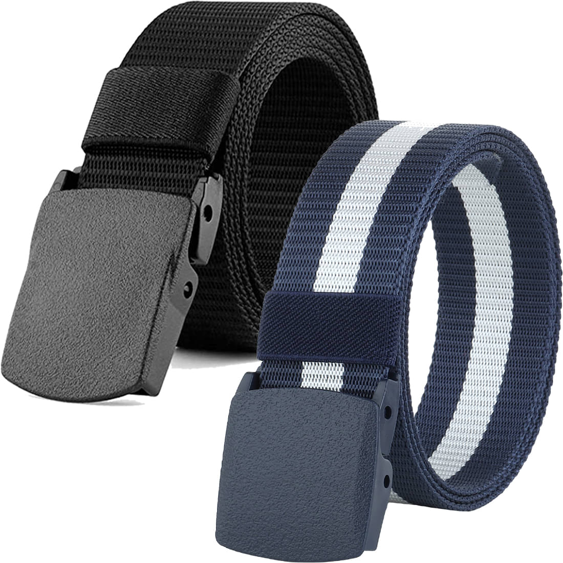 Loopa Multi Nylon Casual Belt Pack of 2 Loopa Multi Nylon Casual Belt Pack of 2