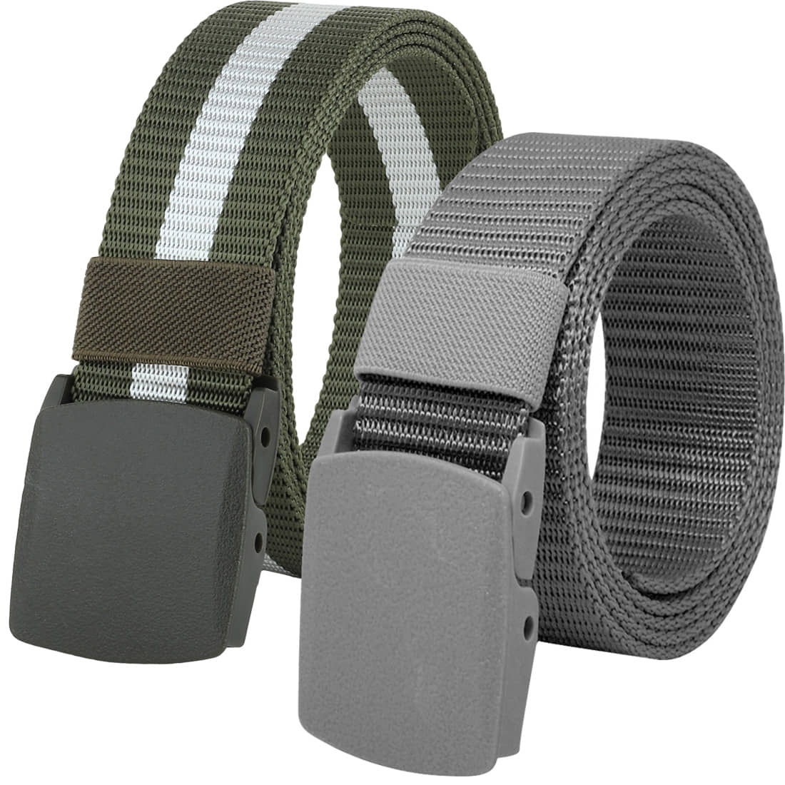 Loopa Multi Nylon Casual Belt Pack of 2