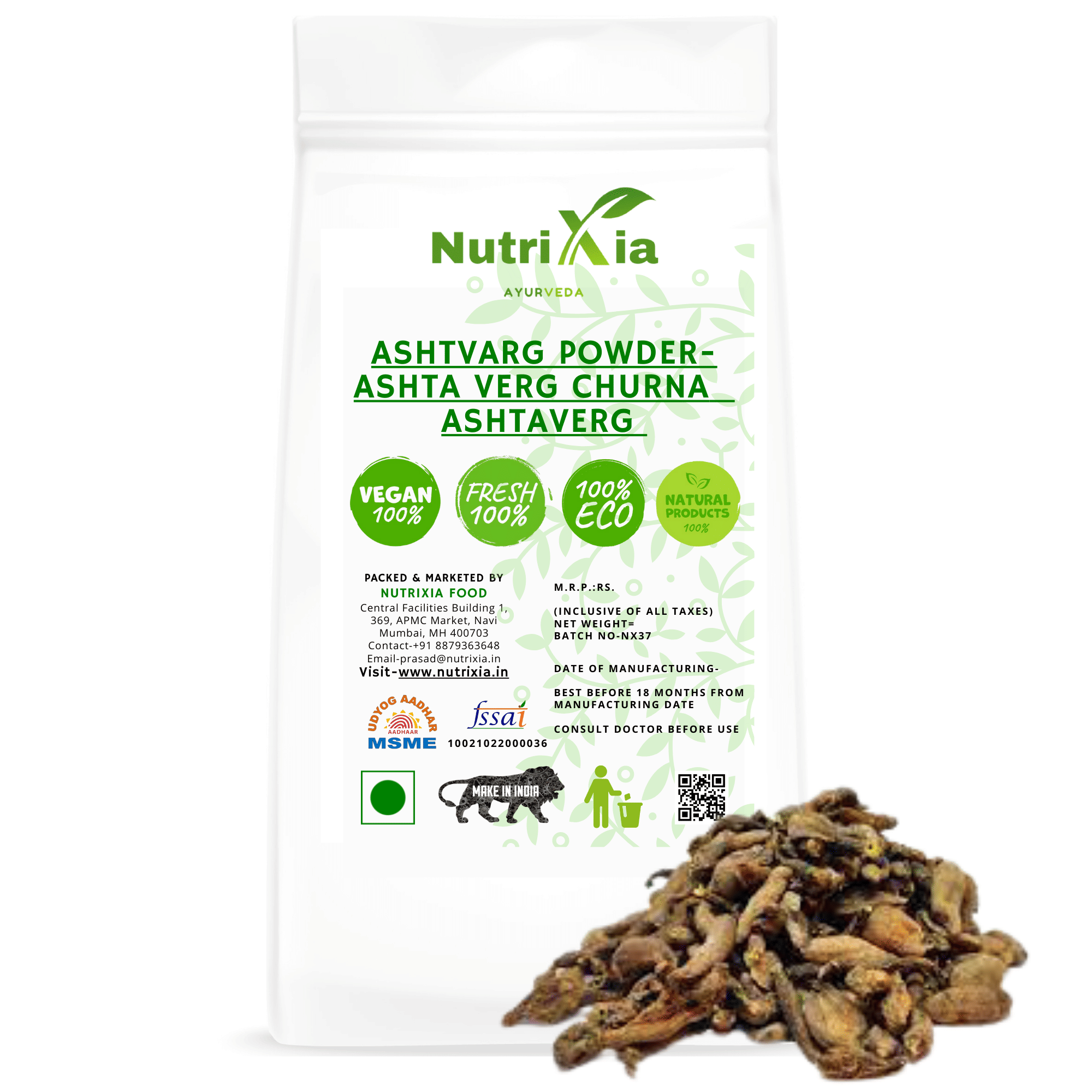 Nutrixia Food ASHT VARG Powder Churna Powder 250 gm Nutrixia Food ASHT VARG Powder Churna Powder 250 gm