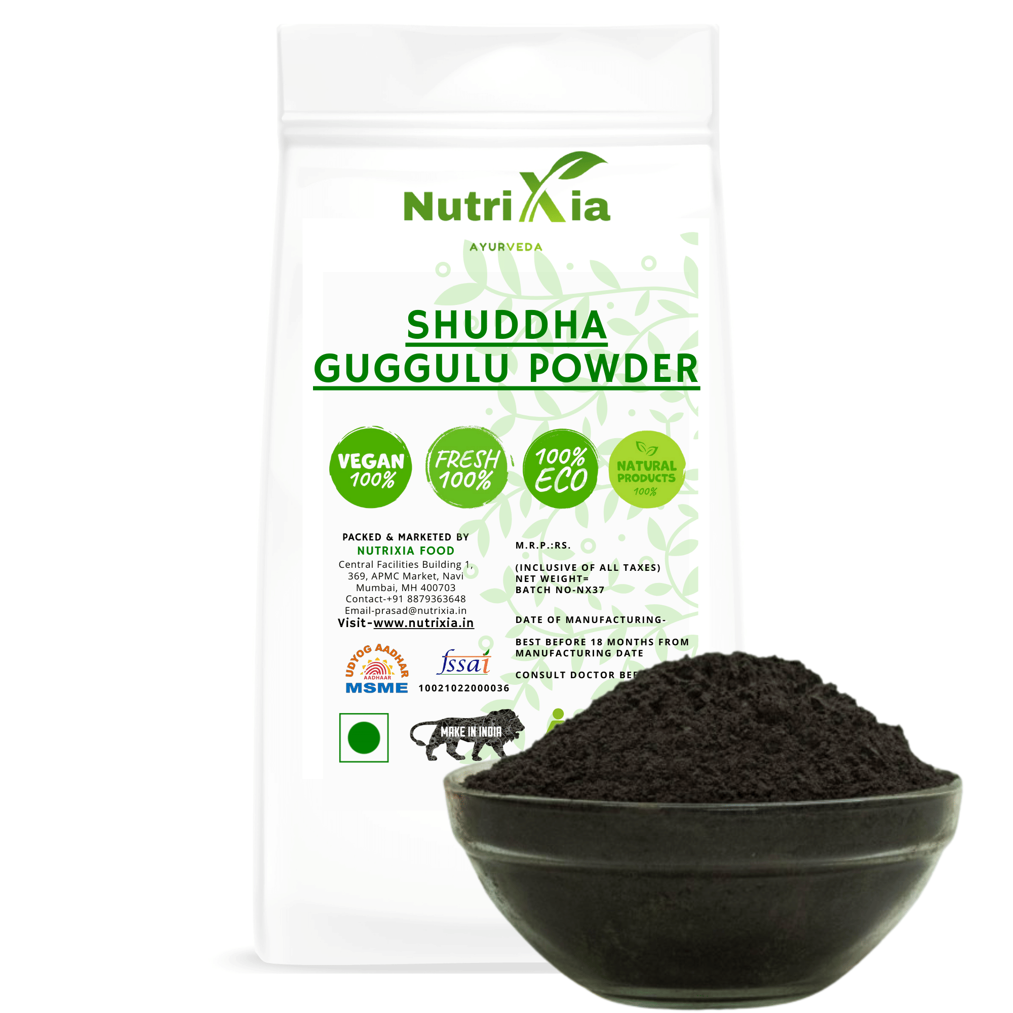 Nutrixia Food - 50 gm Guggal Powder (Pack of 1) Nutrixia Food - 50 gm Guggal Powder (Pack of 1)