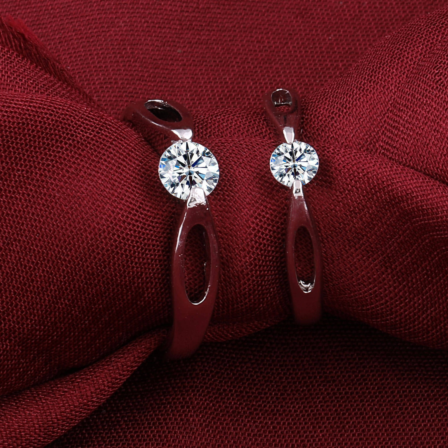     			Paola  Adjustable  Some One Speical Couple Ring Set  For Valentines  Gifts Diamond  Silver Plated Couple Ring For   Women And Men
