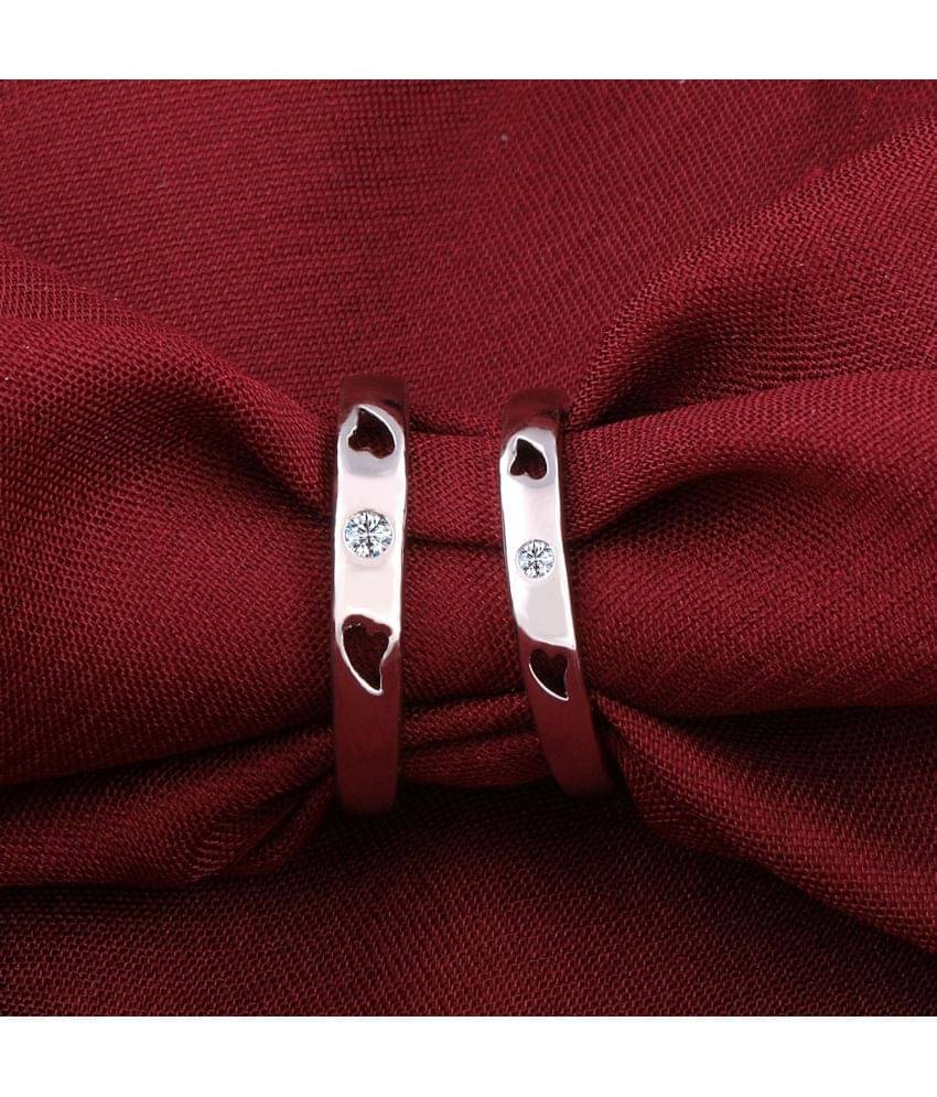 Paola Designer Look Some One Speical Couple Ring Set For Valentines Gifts Adjustable Silver Plated Couple Ring For Women And Men Paola Designer Look Some One Speical Couple Ring Set For Valentines Gifts Adjustable Silver Plated Couple Ring For Women And Men