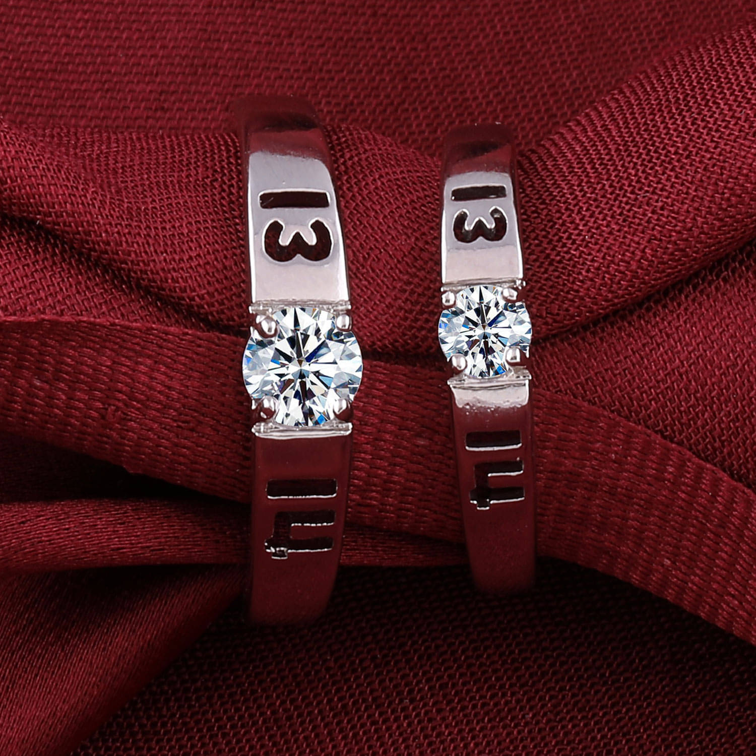Paola Some One Speical For Couple Ring Set Valentines Adjustable Silver Plated Couple Ring For Women And Men Paola Some One Speical For Couple Ring Set Valentines Adjustable Silver Plated Couple Ring For Women And Men