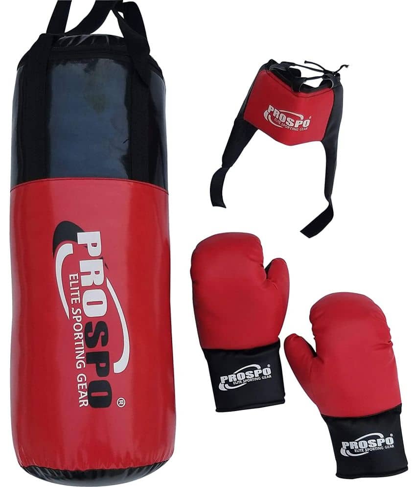 Prospo - Red Synthetic Leather Sports ( Pack of 1 ) - Sports and Fitness Equipment | Buy online on ZillyBuy