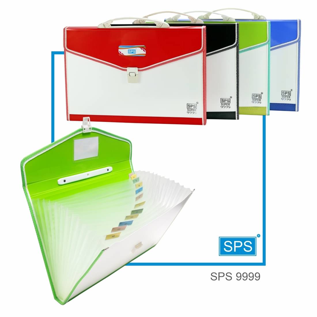 AKSHAR ENTERPRICE 9999 13 Pocket Expanding File Folder with Handle A4/FC Letter Size (BLUE AND GREEN PCK OFF 2 AKSHAR ENTERPRICE 9999 13 Pocket Expanding File Folder with Handle A4/FC Letter Size (BLUE AND GREEN PCK OFF 2