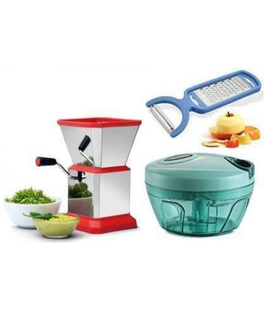     			Blooms Mall Combo of Handy Chopper with Plastic onion  Chopper+  1 Peeler