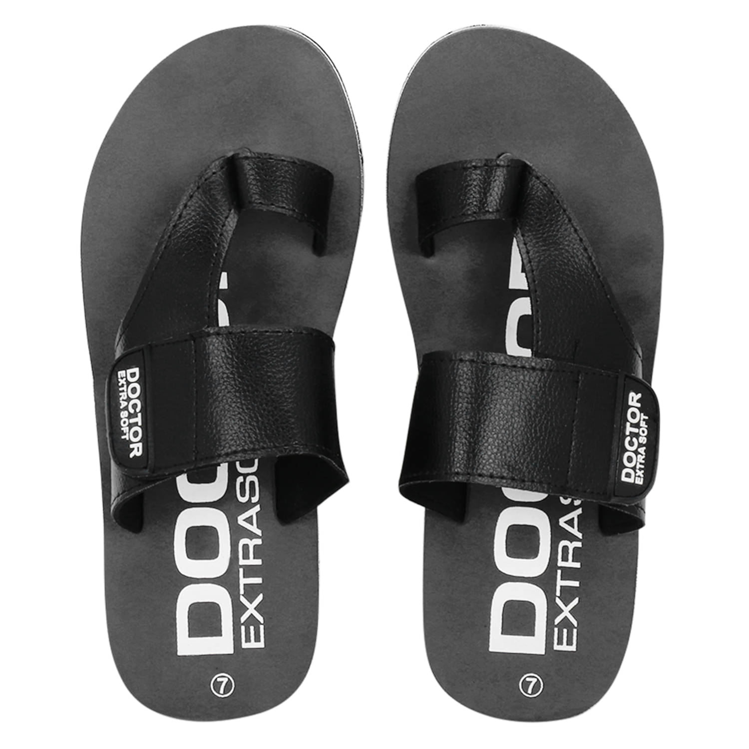     			DOCTOR EXTRA SOFT - Gray Men's Leather Slipper