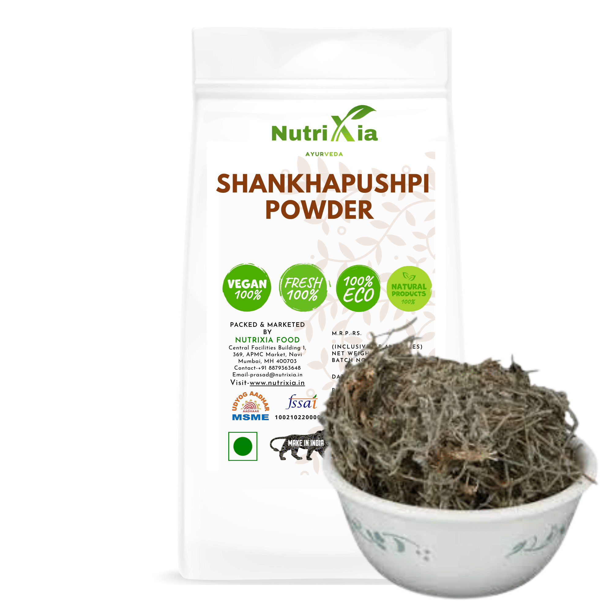     			Nutrixia Food Shankhapushpi Powder - Shankhawali - Sankhpushpi Powder 100 gm